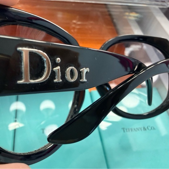 Dior Glossy Black Sunglasses - Picture 2 of 3